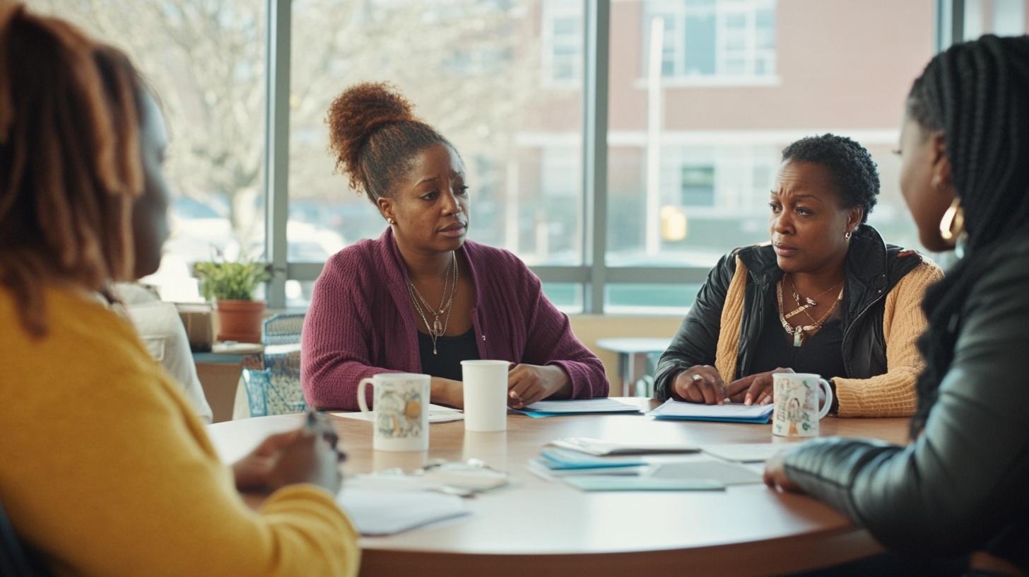 Women Table Women at table – Friends Rehabilitation Program